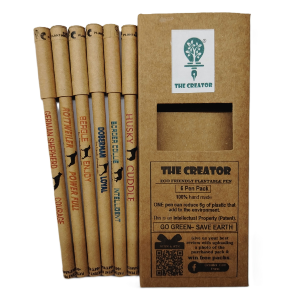 Dog Lovers Theme -  Creator Eco Friendly Plantable Pens