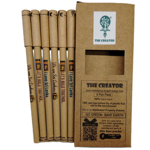 Sri Lankan Theme - Creator Eco Friendly Plantable Pens
